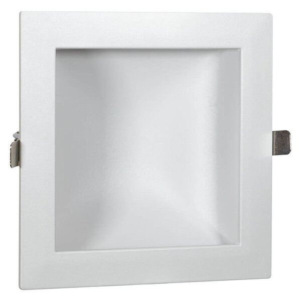 Faro LED da incasso Quadrato Luce INDIRETTA 20W Foro 155x155mm Colore Bianco Caldo 3.000K