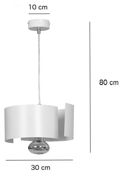 Lampada a Sospensione VIXON 1 White o Black