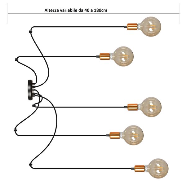 Lampadario a Sospensione SPARK 5