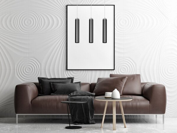 Lampadario a Sospensione in Acciaio 3xGU10 LUNA 3 da interno