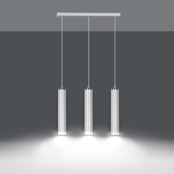 Lampadario a Sospensione in Acciaio 3xGU10 LUNA 3 da interno