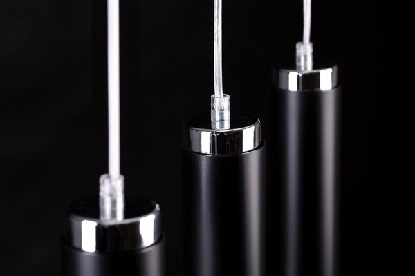 Lampadario a Sospensione in Acciaio 3xGU10 LUNA 3 da interno