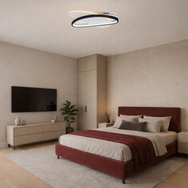 Rabalux 71469 - Plafoniera LED dimmerabile BRANTIEL 57W/230V 3000-6000K 45x30,5 cm+telecomando