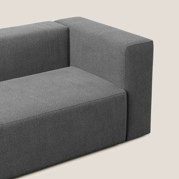 Nettuno modulo angolo/laterale maxi in morbido tessuto bouclè T07 antr