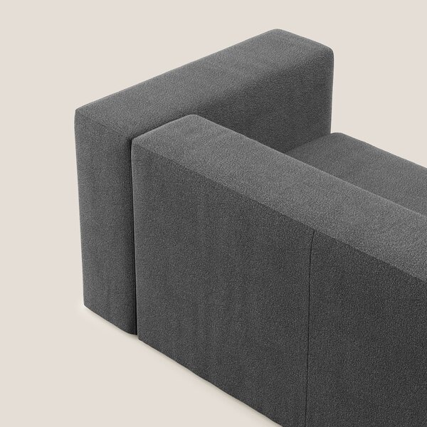 Nettuno modulo angolo/laterale maxi in morbido tessuto bouclè T07 antr