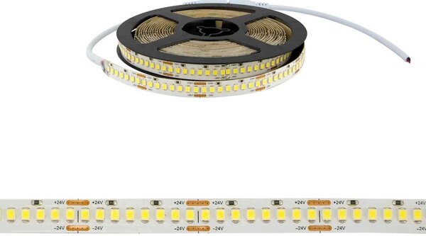 Striscia LED Professional 2835/224 - IP20 - 25W/m - 2.900lm/m- 5m - 24V Colore Bianco Freddo 5.700K