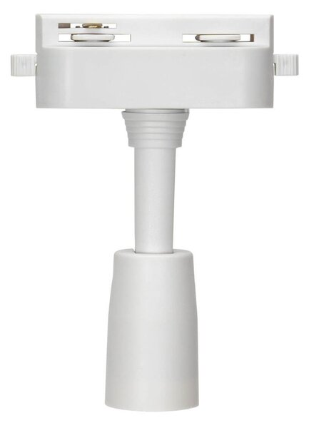 Faro E27 per binario monofase - Bianco - Orientabile Colore Bianco