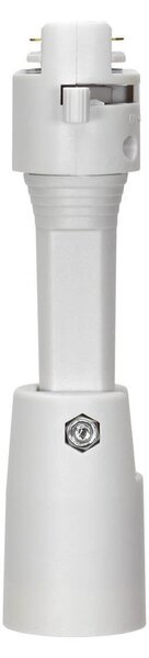 Faro E27 per binario monofase - Bianco - Orientabile Colore Bianco