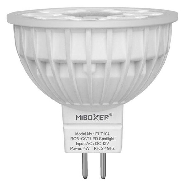 Faretto LED MR16 4W RGB+CCT Dimmerabile 12V dc Colore RGB+CCT