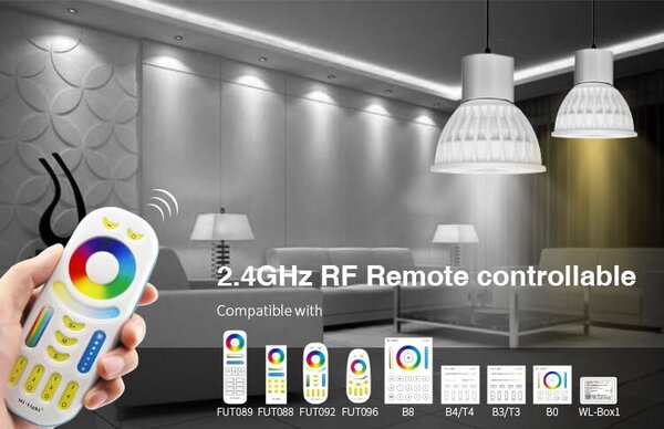 Faretto LED GU10 4W RGB+CCT Dimmerabile Colore RGB+CCT
