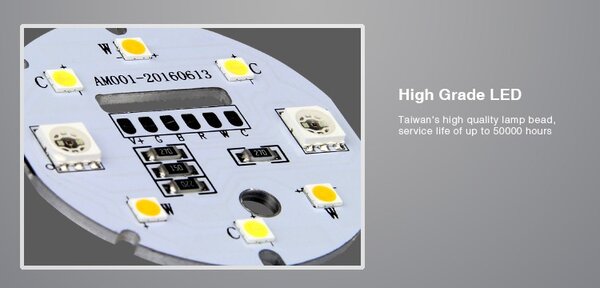 Faretto LED GU10 4W RGB+CCT Dimmerabile Colore RGB+CCT