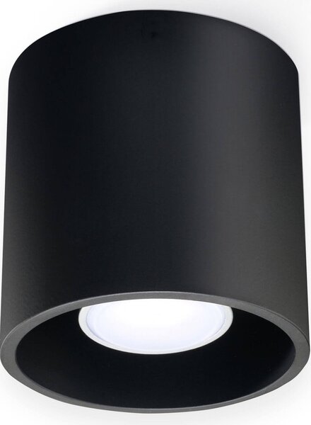 Plafoniera da Soffitto in Alluminio ORBIS 1 GU10 Nera da Interno