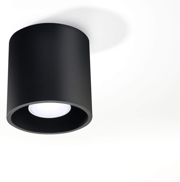 Plafoniera da Soffitto in Alluminio ORBIS 1 GU10 Nera da Interno