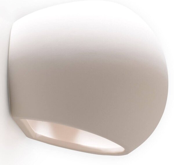 Applique da Parete in Gesso-Ceramico GLOBE E27 Pitturabile da interno