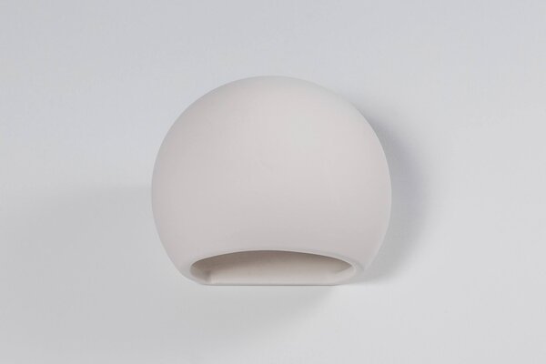 Applique da Parete in Gesso-Ceramico GLOBE E27 Pitturabile da interno