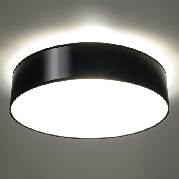 Plafoniera da Soffitto Rotonda in PVC 3xE27 ARENA 45 Nera da interno