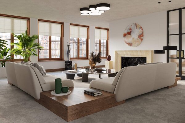 Plafoniera da Soffitto Rotonda in PVC 3xE27 ARENA 45 Nera da interno