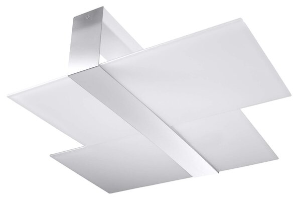 Plafoniera da Soffitto in Acciaio e Vetro Massimo E27 da interno