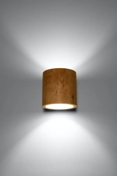 Applique da Parete in Legno Naturale ORBIS 1 G9 da interno