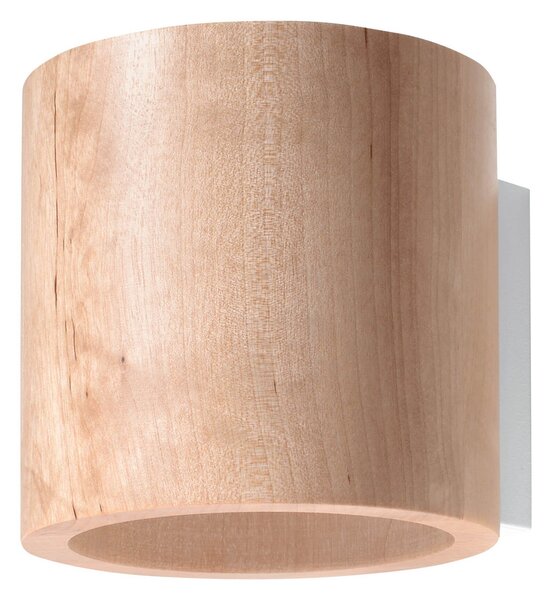 Applique da Parete in Legno Naturale ORBIS 1 G9 da interno