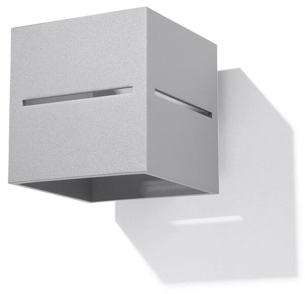 Applique da Parete in Alluminio LOBO G9 Grey Bidirezionale da interno