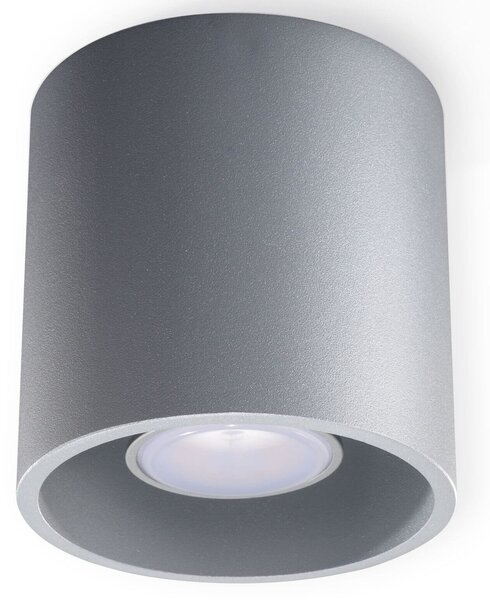 Plafoniera da Soffitto in Alluminio ORBIS 1 GU10 Grigia da interno