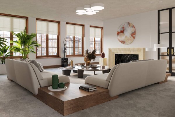 Plafoniera Tonda in PVC da Soffitto 3xE27 ARENA 45 Bianca da interno
