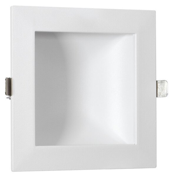 Faro LED da incasso Quadrato Luce INDIRETTA 12W Foro 130x130mm Colore Bianco Naturale 4.000K