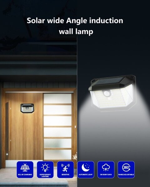 Immax 08486L - Applique a LED solare con sensore LED/4W/5,5V IP65