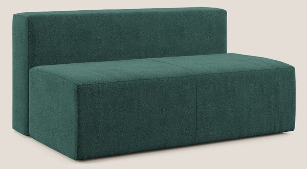 Nettuno modulo centrale maxi in morbido tessuto bouclè T07 verde
