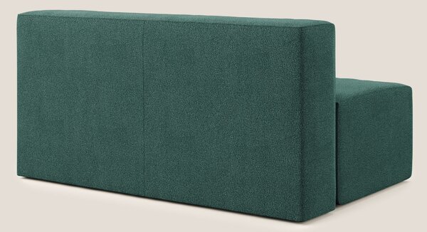 Nettuno modulo centrale maxi in morbido tessuto bouclè T07 verde