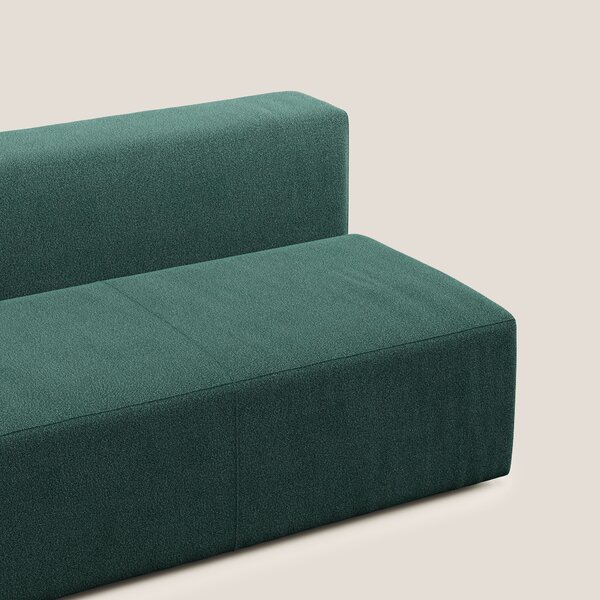 Nettuno modulo centrale maxi in morbido tessuto bouclè T07 verde