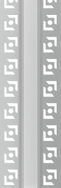 Profilo da incasso per Cartongesso Slim in Alluminio per striscia LED Variante Lunghezza 1 Metro