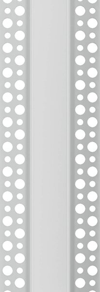 Profilo da incasso per Cartongesso in Alluminio per doppia striscia LED Variante Lunghezza 2 Metri