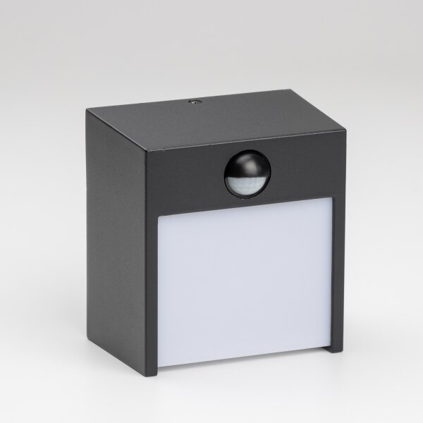 BRILAGI-LED Lampada da parete esterna con sensore TERNI LED/12W/230V nera IP44