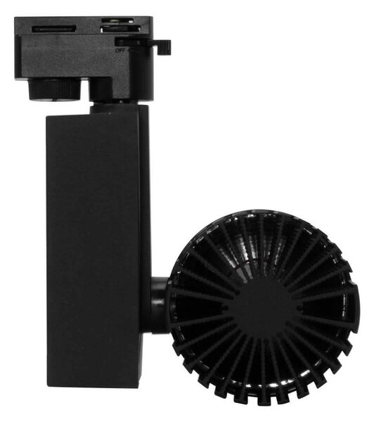 Faretto LED 40W per Binario Monofase CRI92 125lm/W 100° - Nero Colore Bianco Caldo 2.700K