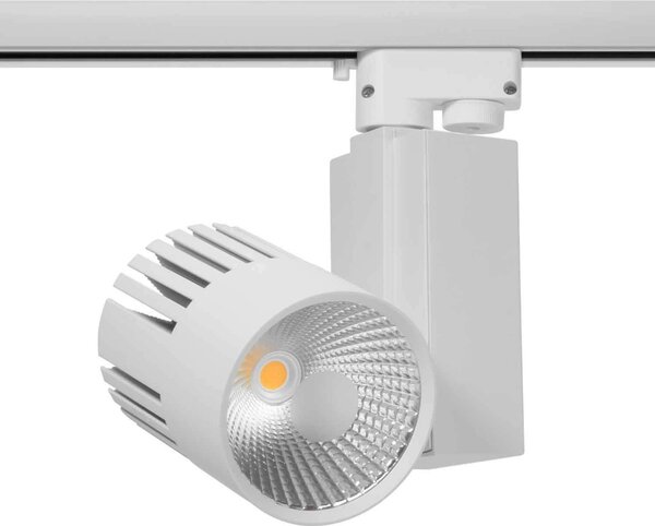 Faretto LED 40W per Binario Monofase CRI92 125lm/W 100° - Bianco Colore Bianco Caldo 3.000K