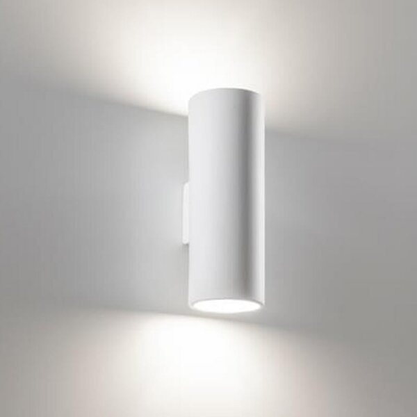 Applique in Gesso Pitturabile 2 lampade GU10 da parete
