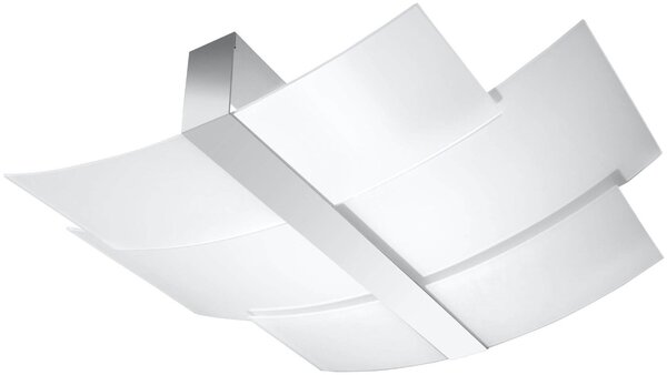 Plafoniera da soffitto in Acciaio e Vetro CELIA 3xE27 da interno