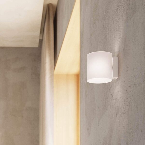 Applique da Parete in Vetro Bianco VICI G9 Bianca da interno
