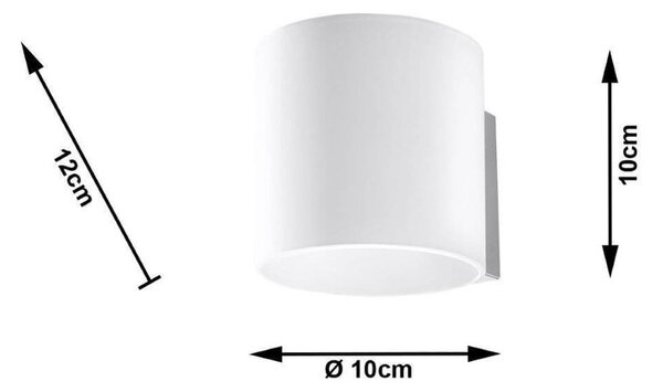Applique da Parete in Vetro Bianco VICI G9 Bianca da interno