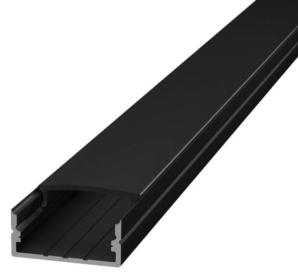 Profilo Slim per Doppia striscia LED 1m e 2m - NERO Variante Lunghezza Profilo 1 metro