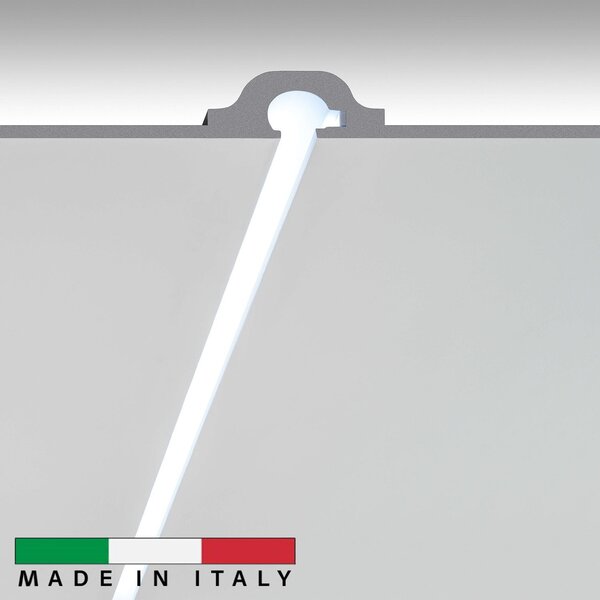 Cornice da Incasso a luce Indiretta per Striscia LED Pitturabile - 115m Variante Lunghezza 115 Metri