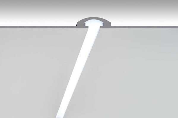 Cornice da Incasso a luce Indiretta per Strisce LED Pitturabile - 115m Variante Lunghezza 115 Metri