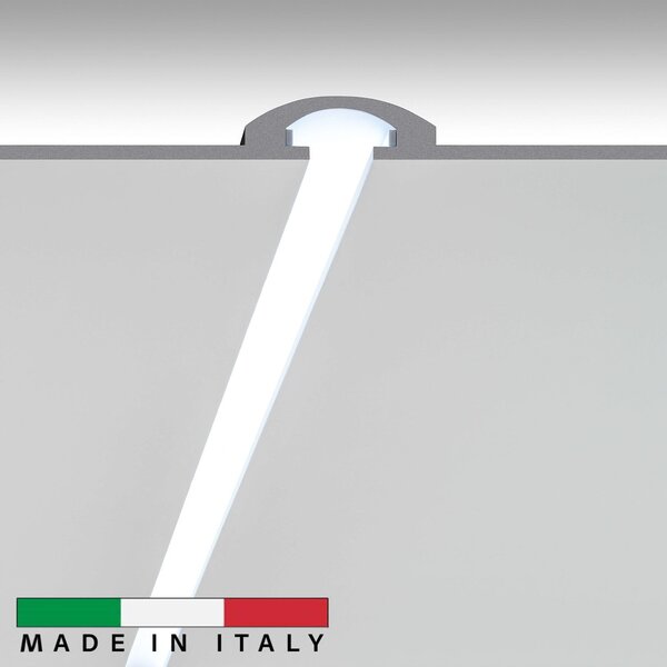 Cornice da Incasso a luce Indiretta per Strisce LED Pitturabile - 115m Variante Lunghezza 115 Metri