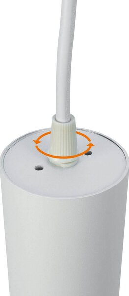 Faro LED a Sospensione per Binario Trifase GU10 Bianco 15m