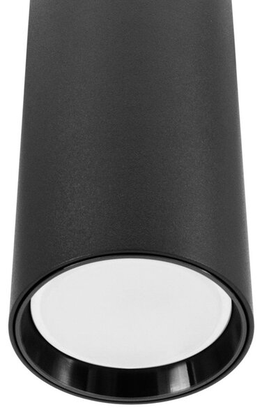 Lampada a Sospensione GU10 per Binario Monofase - Nera