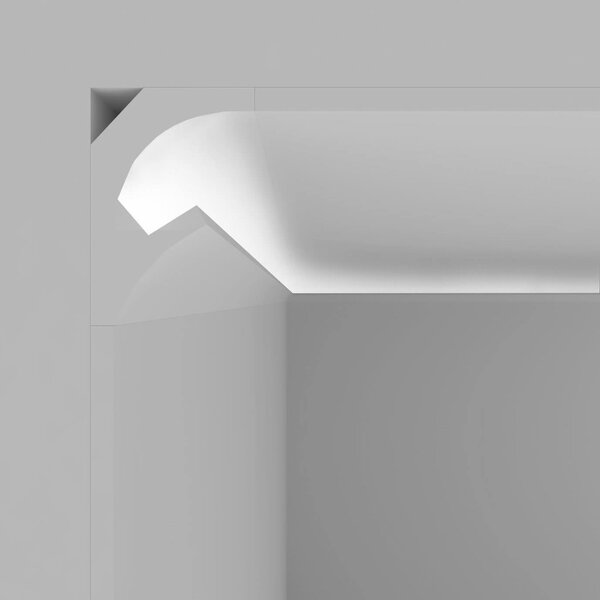 Cornice Pitturabile per Illuminazione diffusa per Strisce LED - 115m Variante Lunghezza 115 Metri