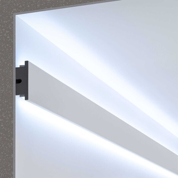 Cornice Pitturabile per Illuminazione Bidirezionale per Strisce LED da 115m Variante Lunghezza 115 Metri