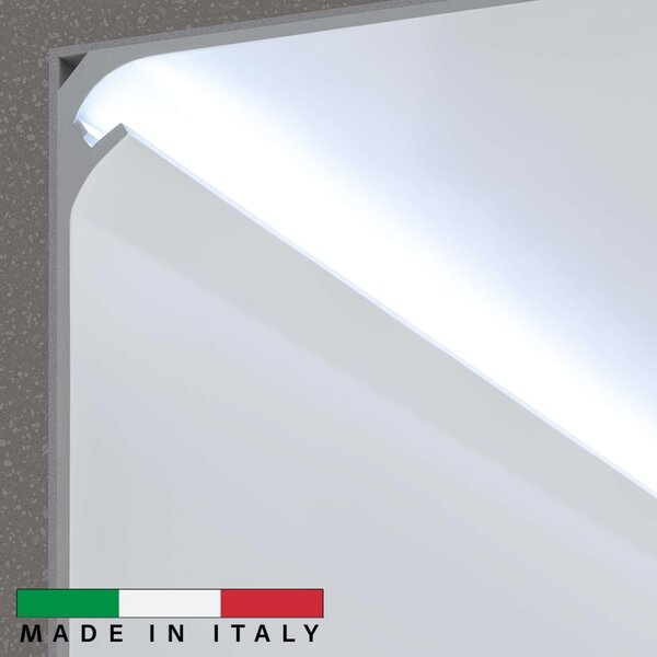 Cornice Pitturabile per Illuminazione diffusa per Strisce LED - 115m Variante Lunghezza 115 Metri